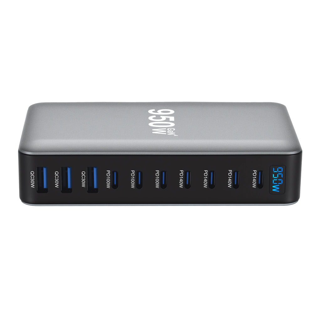 Tidesmit 950W 10-Port USB-C GaN Desktop Fast Charging Station Tidesmit