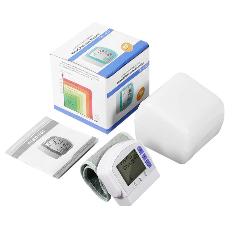 Wrist Monitor Electronic Blood Pressure Monitor Portable Home Blood Pressure Monitors Sphygmomanometer heart rate Tonometer