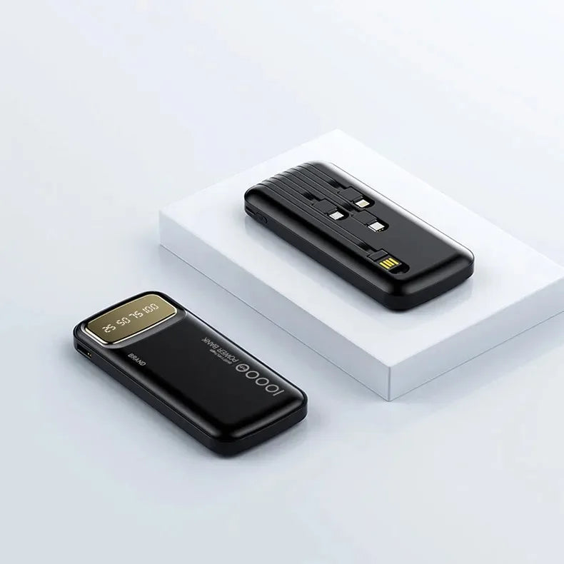 Portable Charger 10000mAh with Integrated USB-C Cable | Tidesmit Tidesmit