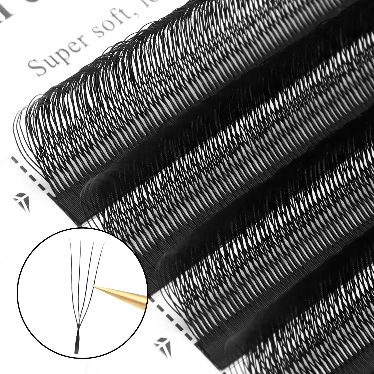 XIUSUZAKI U-Shaped YY 3D 4D 5D W Eyelash Extensions New Style U/W Lashes Extension Mink Premade Volume Fans False Eyelashes False Eyelashes Tidesmit