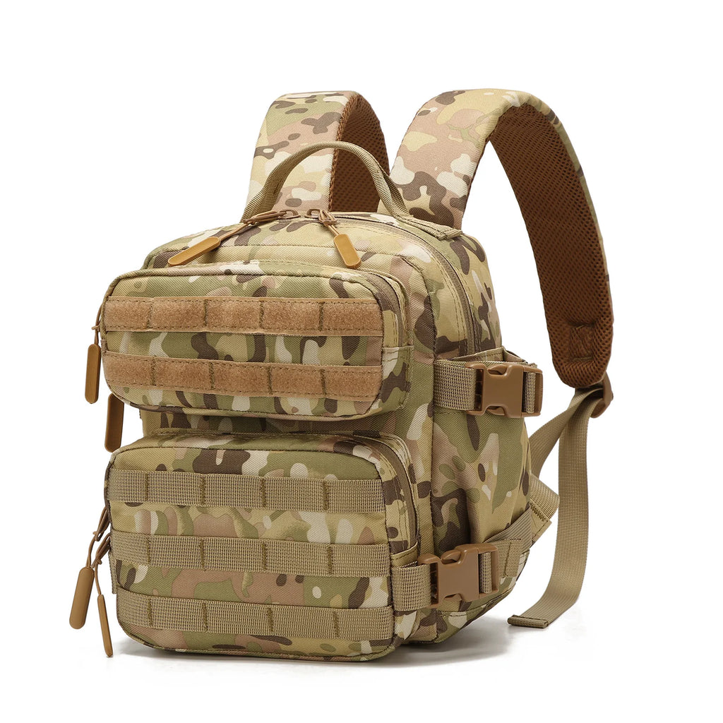9L Mini Tactical Backpack Small Gym Bag Fitness Portable Backpack With Molle System For Hiking, Camping, Traveling, Daily Use