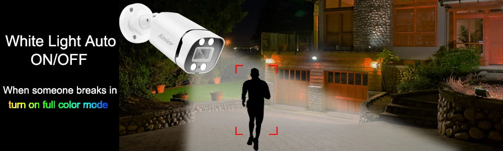 4K POE IP Camera Audio Outdoor 8MP 4MP POE/NOT POE H.265 Onvif Bullet CCTV Home 5MP Color Night Vision Security Camera