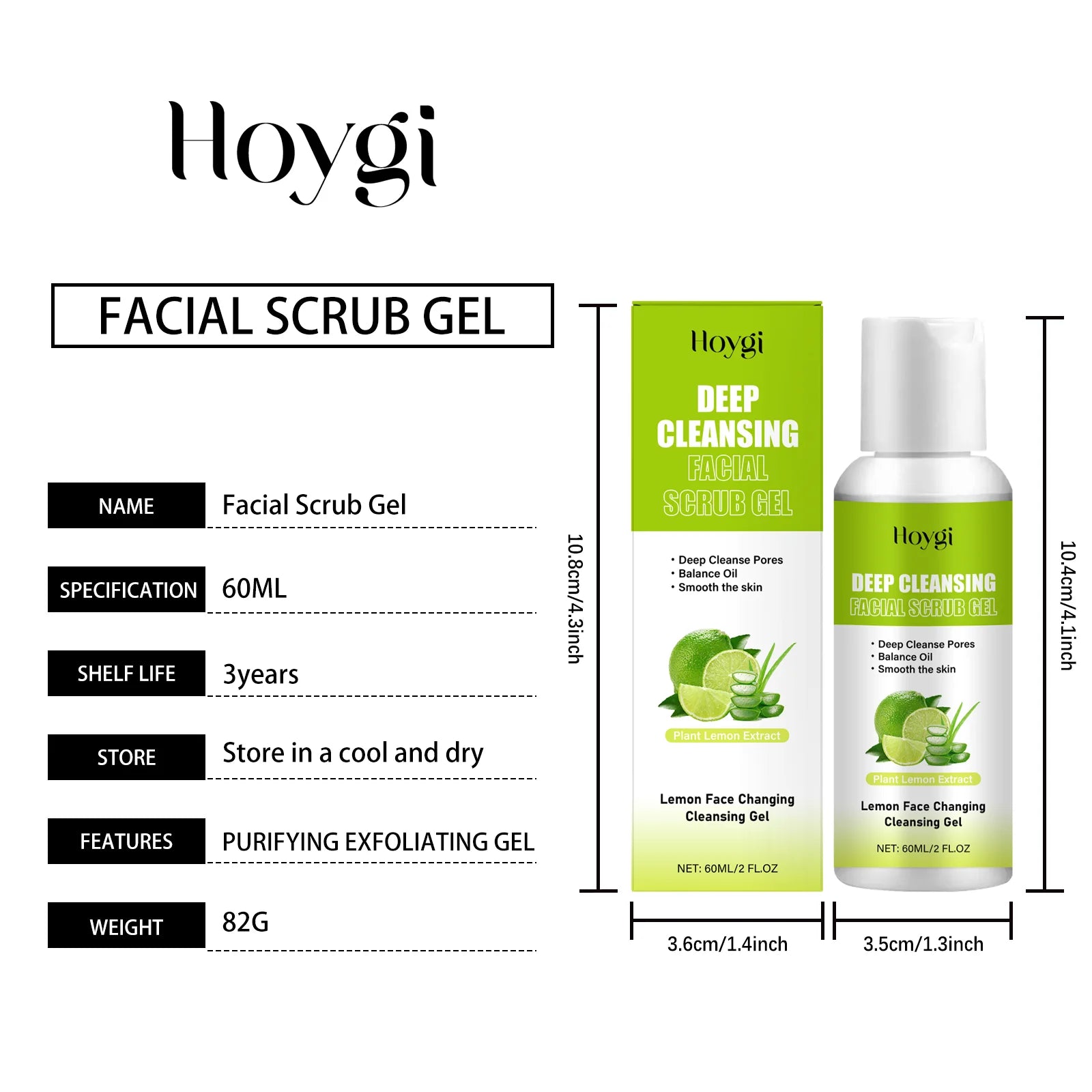 Facial Exfoliating Gel | Hydrating Pore Refining Treatment by Tidesmit Scrubs Treatments Tidesmit