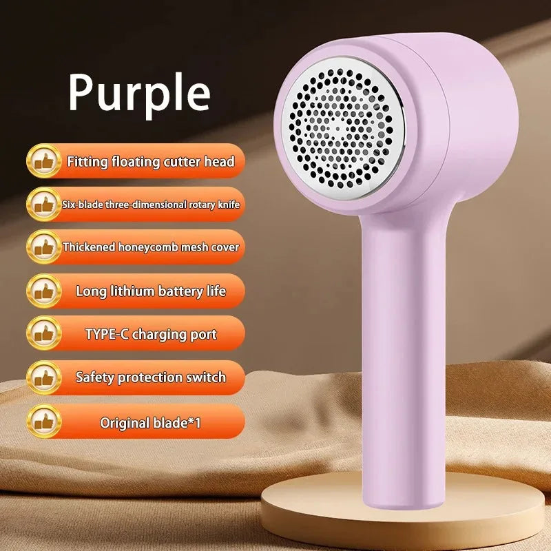Tidesmit rechargeable lint remover and fabric shaver for removing hair balls from carpets and laundry clothes