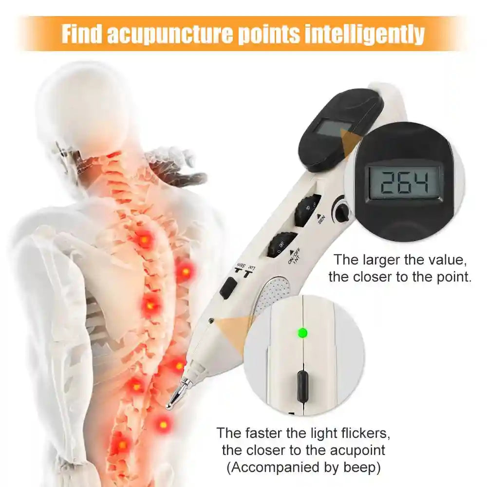 Acupuncture Pen Digital Electric Muscle Stimulator for Home Relaxation Relaxation Treatment Tidesmit