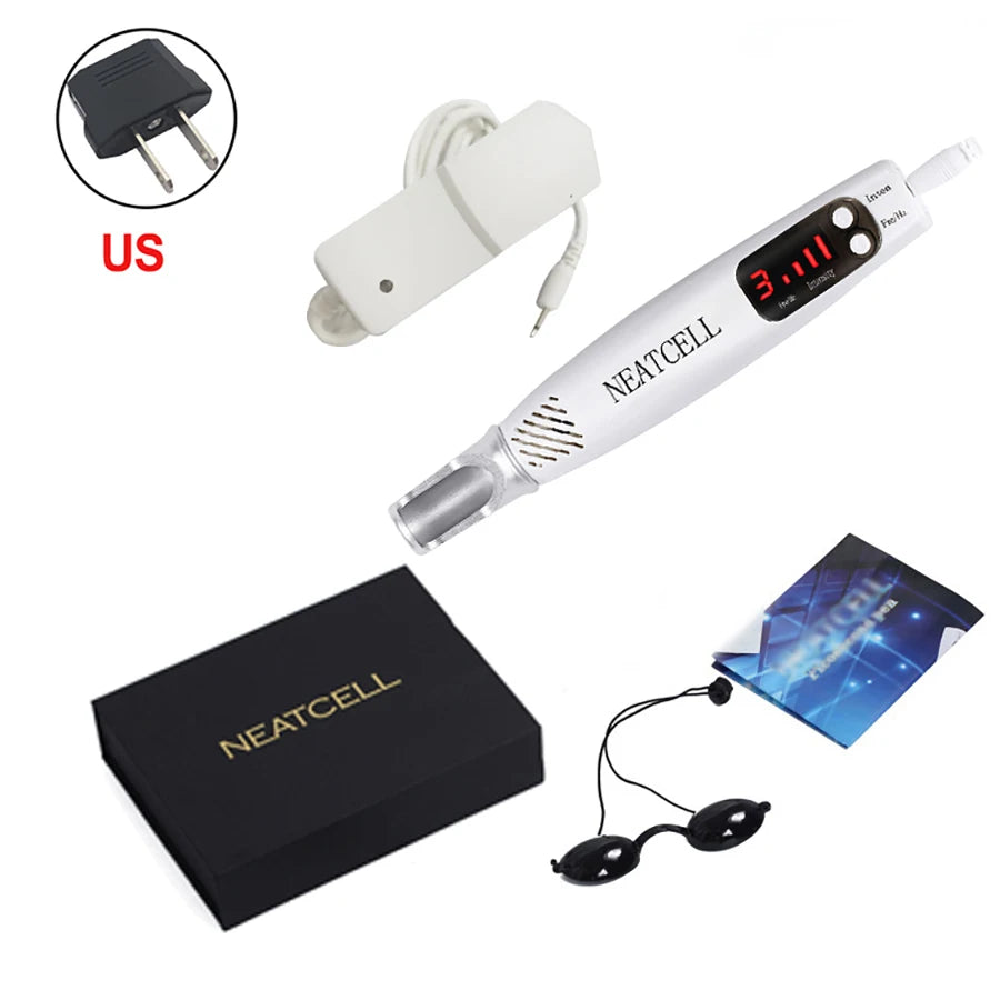 Picosecond Laser Pen for Tattoo Removal and Skin Care - EU/US/UK Plugs Relaxation Treatment Red-light-US Tidesmit