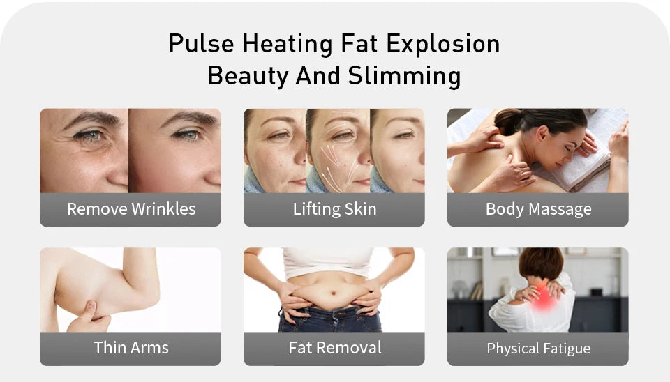 6-in-1 Cavitation Slimming Machine with Ultrasonic Body Contouring Body Shaping Massage Equipment Tidesmit
