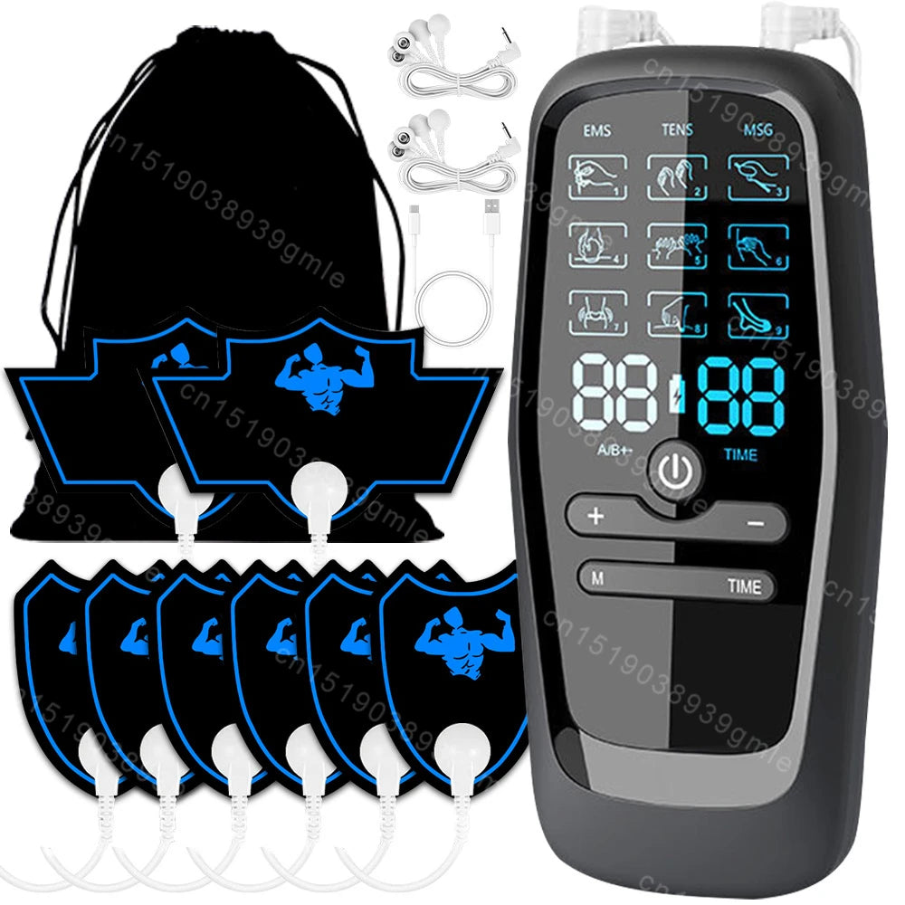 TENS Muscle Stimulator for Back Pain Relief | Portable Electric Massager Back Massage Instrument Tidesmit