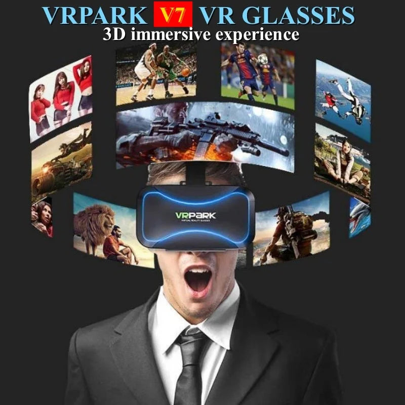 4K VR Headset for Smartphones: Immersive 3D Mobile Glasses Tidesmit