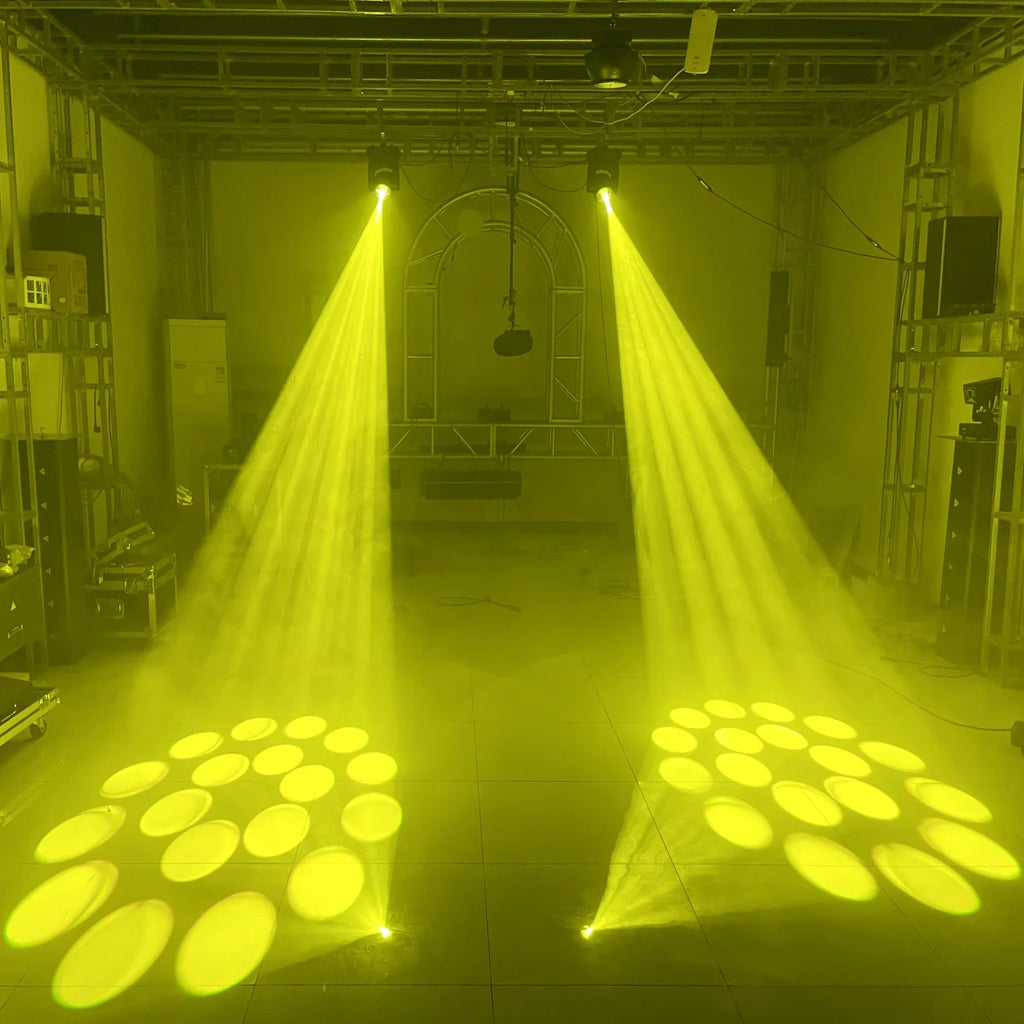 2PCS Mini LED Moving Head Light 150W Beam+Spot+18 Rotating Prisms Dj Dmx Stage Effect Light Disco Bar