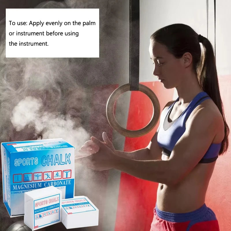 2/4/8pcs Sports Magnesium Powder Block Weight Lifting Climbing Horizontal Bar Fitness Anti Slip Gymnastic Magnesium Powder Block