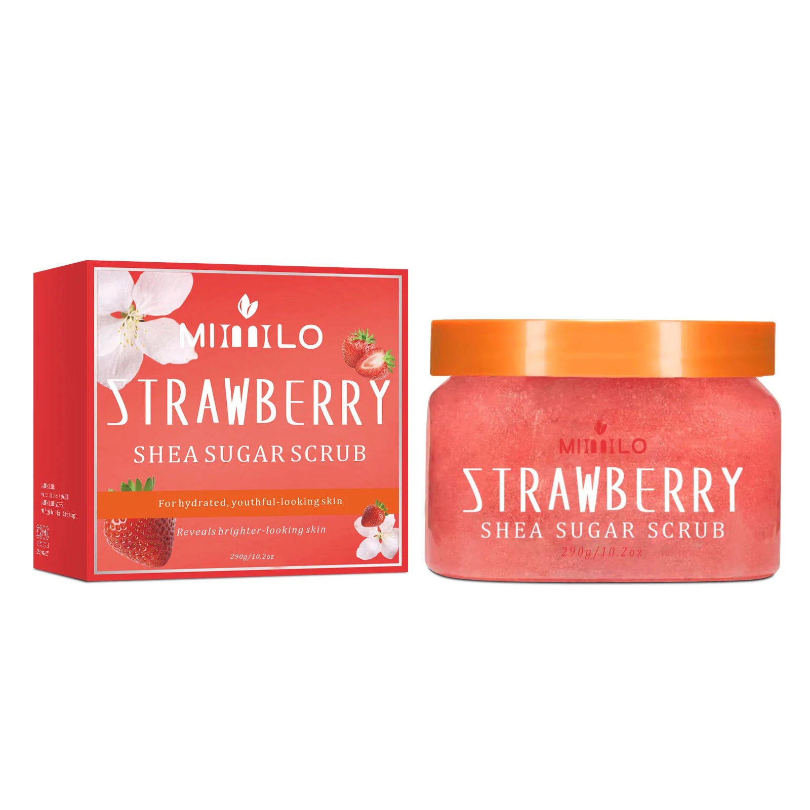 Shea Sugar Scrub Exfoliator for Smooth Skin | Tidesmit 290g Scrubs Treatments STRAWBERRY 290g Tidesmit