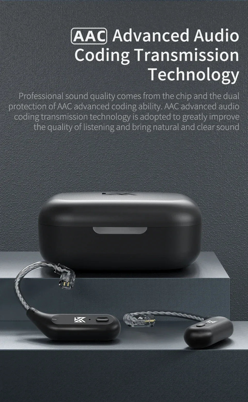 Bluetooth 5.2 Wireless Ear Hooks for KZ Monitors - Tidesmit Tidesmit