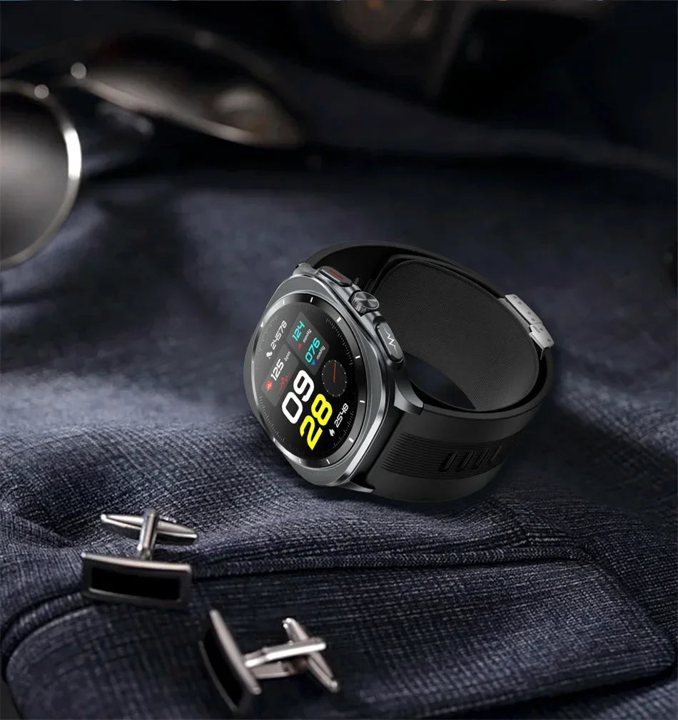 New AI Diagnosis Smart Watch Men, Air Pump Airbag Accurate Measure Blood Pressuer ECG Uric Acid Lipid Smartwatches For XIAOMI