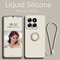 Magnetic Silicone Phone Case for Xiaomi Redmi with Kickstand White Tidesmit