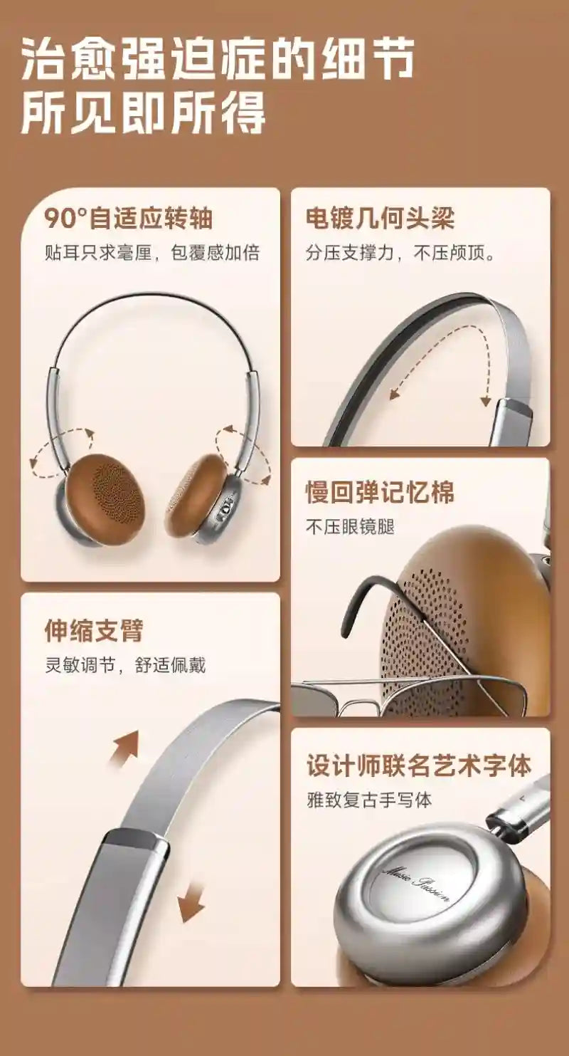 Wireless Bluetooth Gaming Headphones with Active Noise Cancellation Tidesmit