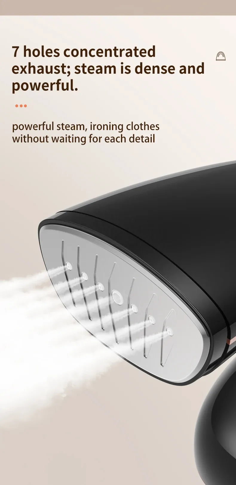 Tidesmit 1780W Handheld Fabric Steamer