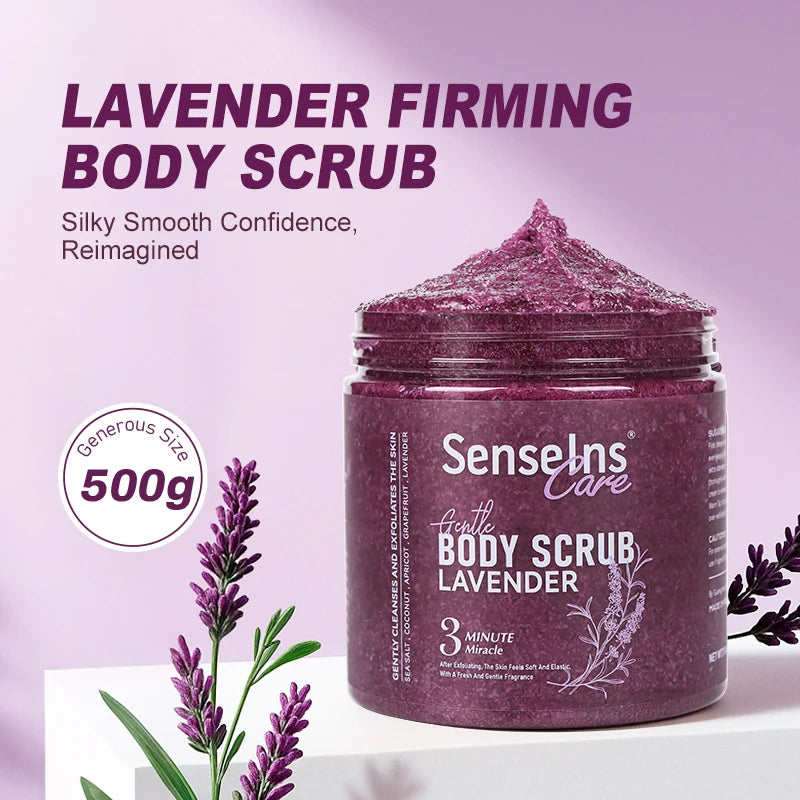 Lavender Body Scrub – Shea Butter Exfoliating Skin Care 500g Scrubs Treatments Default Title Tidesmit
