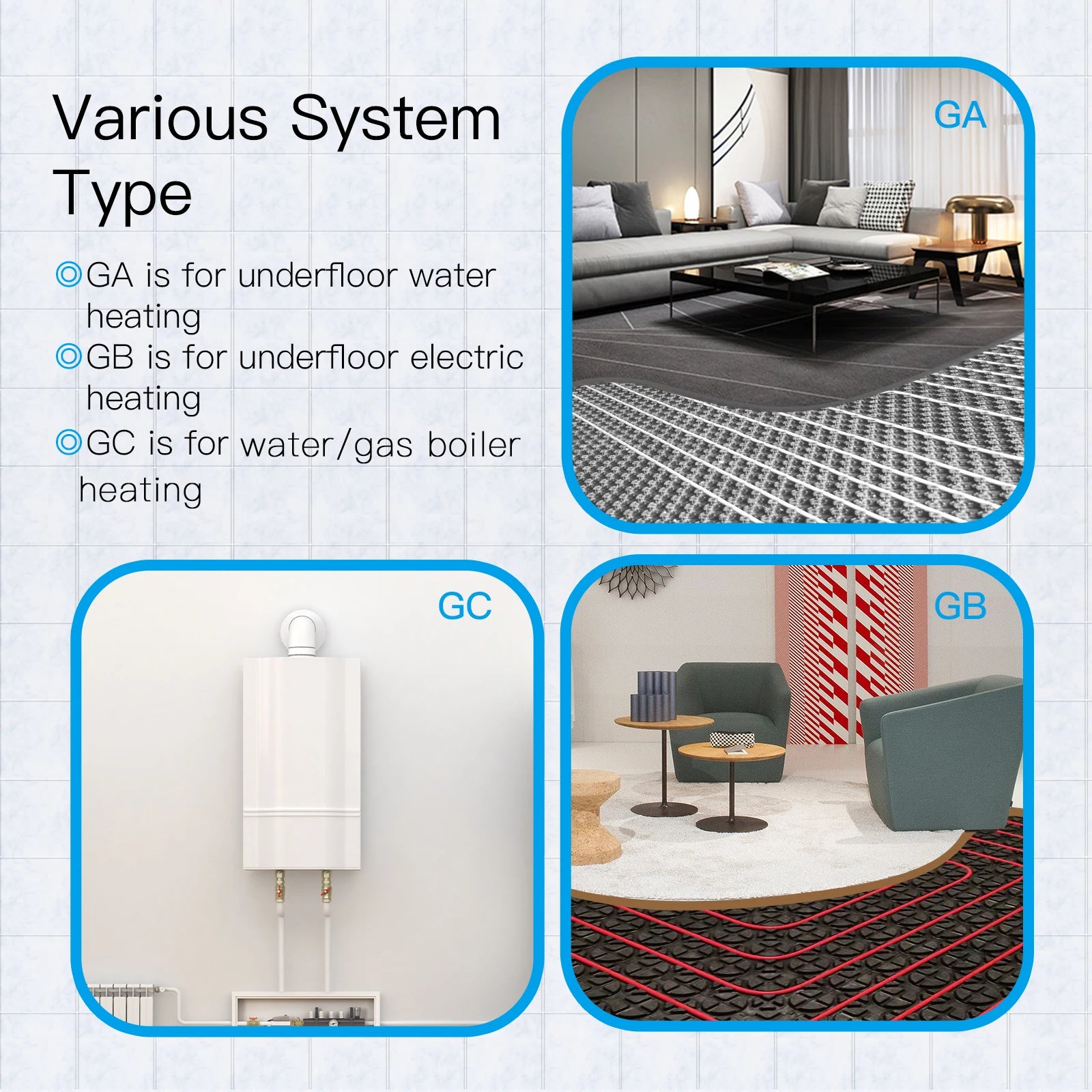 MOES Smart Thermostat WiFi/ZigBee for Water/Electric/Gas Boiler, Weekly Programmable, Works with Alexa Google Tuya, 86mm