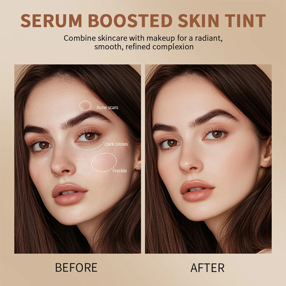 Tidesmit serum boosted foundation stick in silky balm texture for moisturizing natural skin tint face makeup