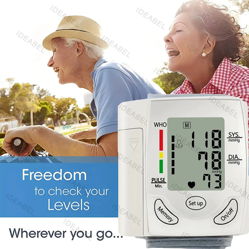 Wrist Blood Pressure Monitor Infrared Thermometer Tonometer BP Monitor Non Contact Infrared Medical Thermometer Pulse Oximeter