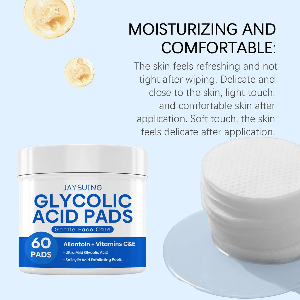 Glycolic Acid Exfoliating Pads | Salon-Quality Brightening Treatment Scrubs Treatments Tidesmit