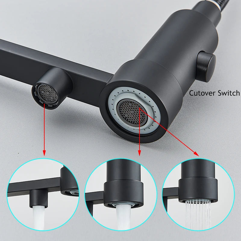 Filtered Kitchen Faucet Pure Water Kitchen Faucet Dual Handle Hot&Cold Drinking Water Purified Kitchen Mixer Taps