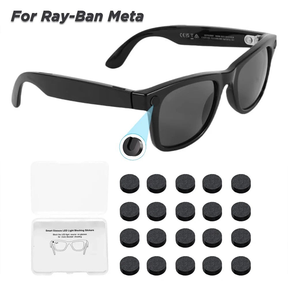 LED Light Blocking Covers for Smart Glasses (20 Pack) - Tidesmit Tidesmit