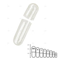 1000PCS Vegetarian Empty Pill Capsule Size 00 0 Hollow Separated Joined Vegetal Vegan Kosher Halal Certified HPMC Capsules