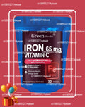 30 Patches Iron Transdermal Patches For Women And Men, With Vitamin C, Blood, Energy, Muscle & Immune System Support