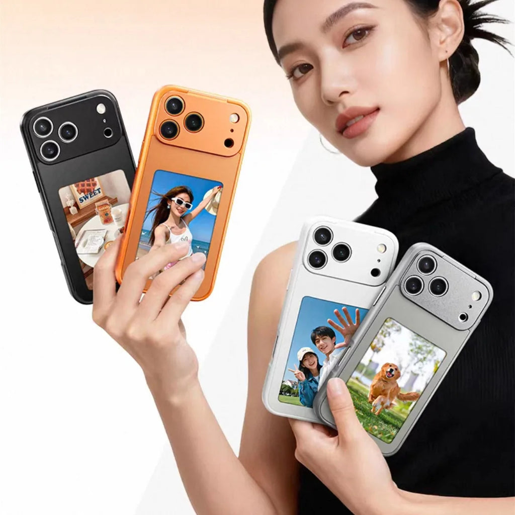 NFC E-Ink Phone Case for iPhone 17 Pro Max with Shock-Absorbing Frame Tidesmit
