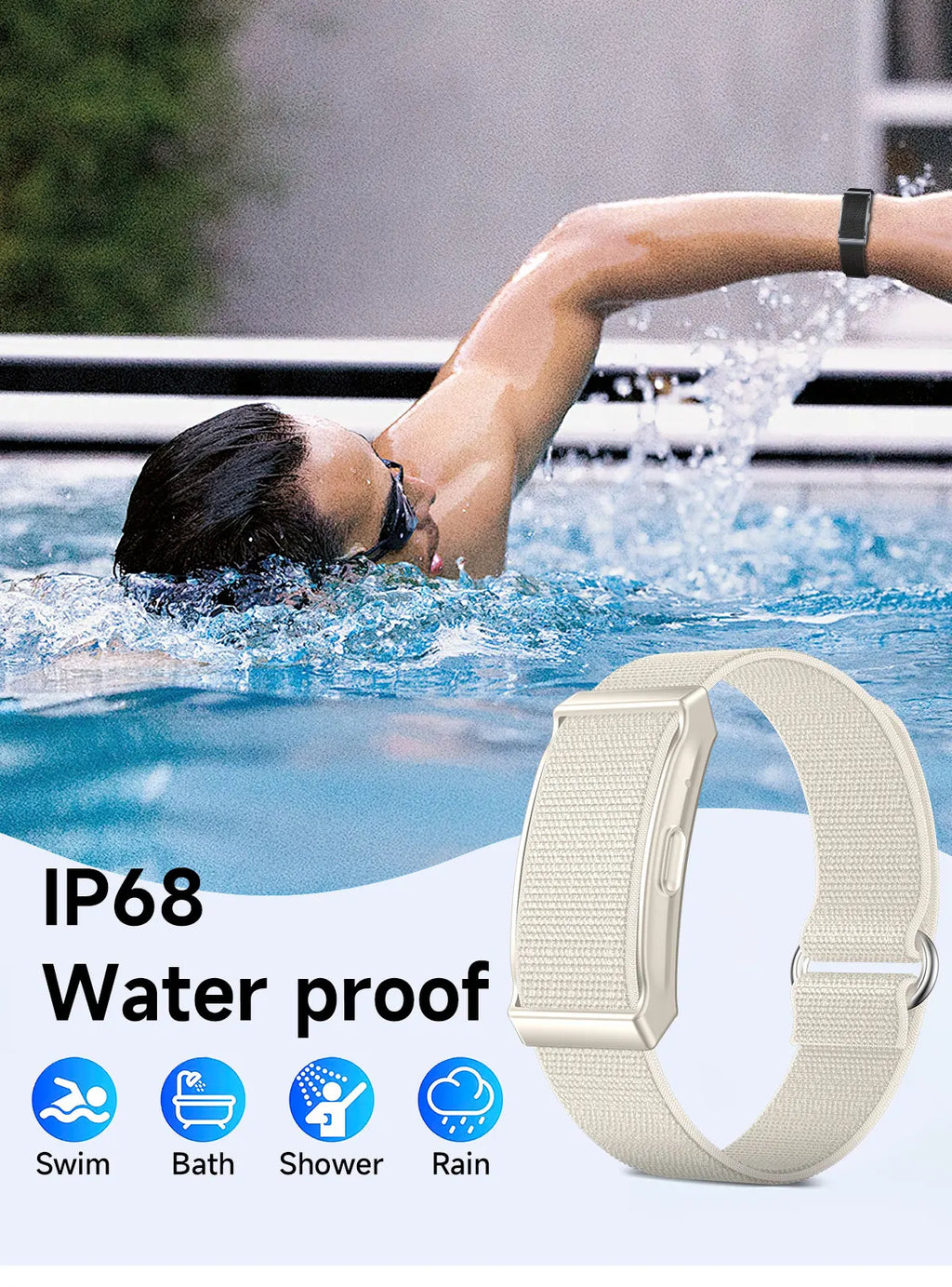 Sport Smart Fitness Tracker Bracelet Global Version Sleep Monitor Heart Rate Pedometer Call Reminder Smartwatch Band Men Women