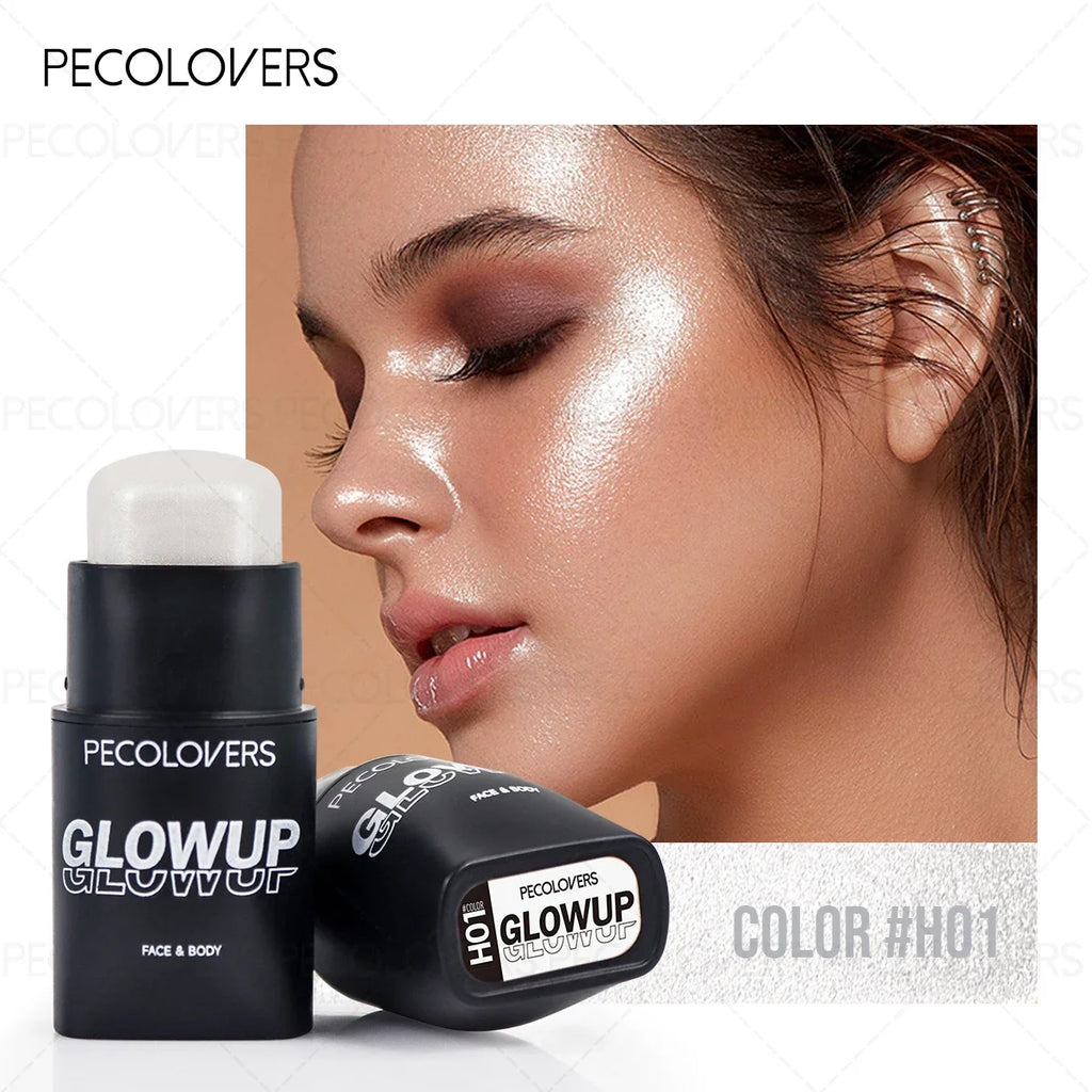 Tidesmit pearlescent matte facial highlighter swatch for face and body glow in festival makeup style