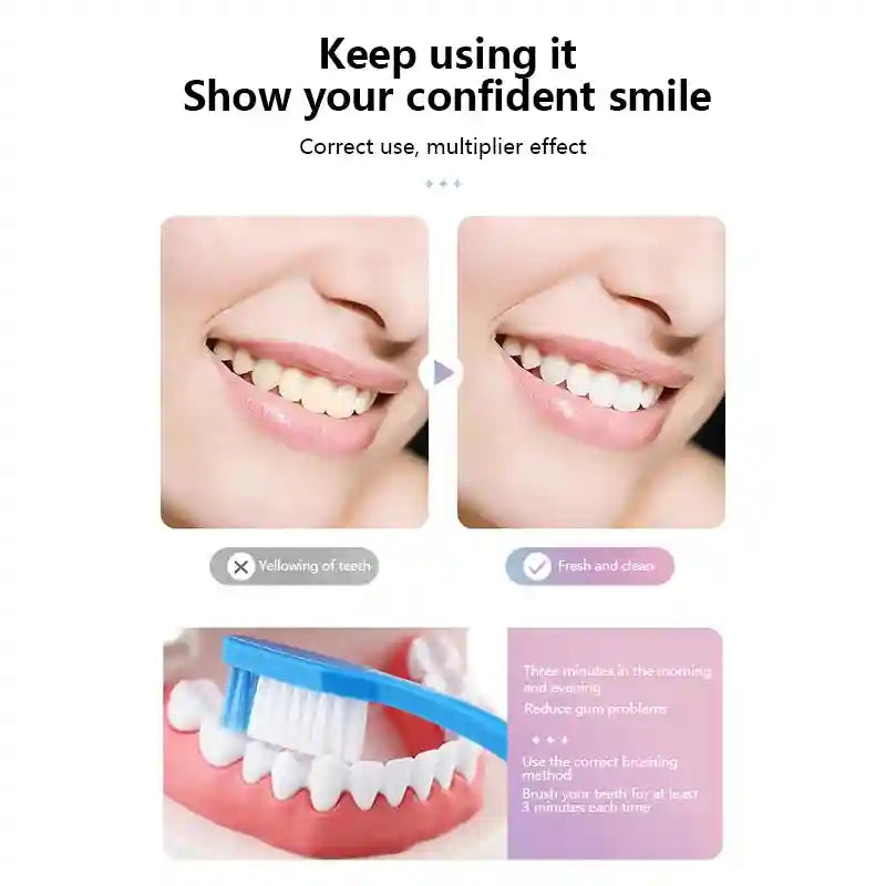 Tidesmit teeth whitening toothpaste for stain removal and fresh breath
