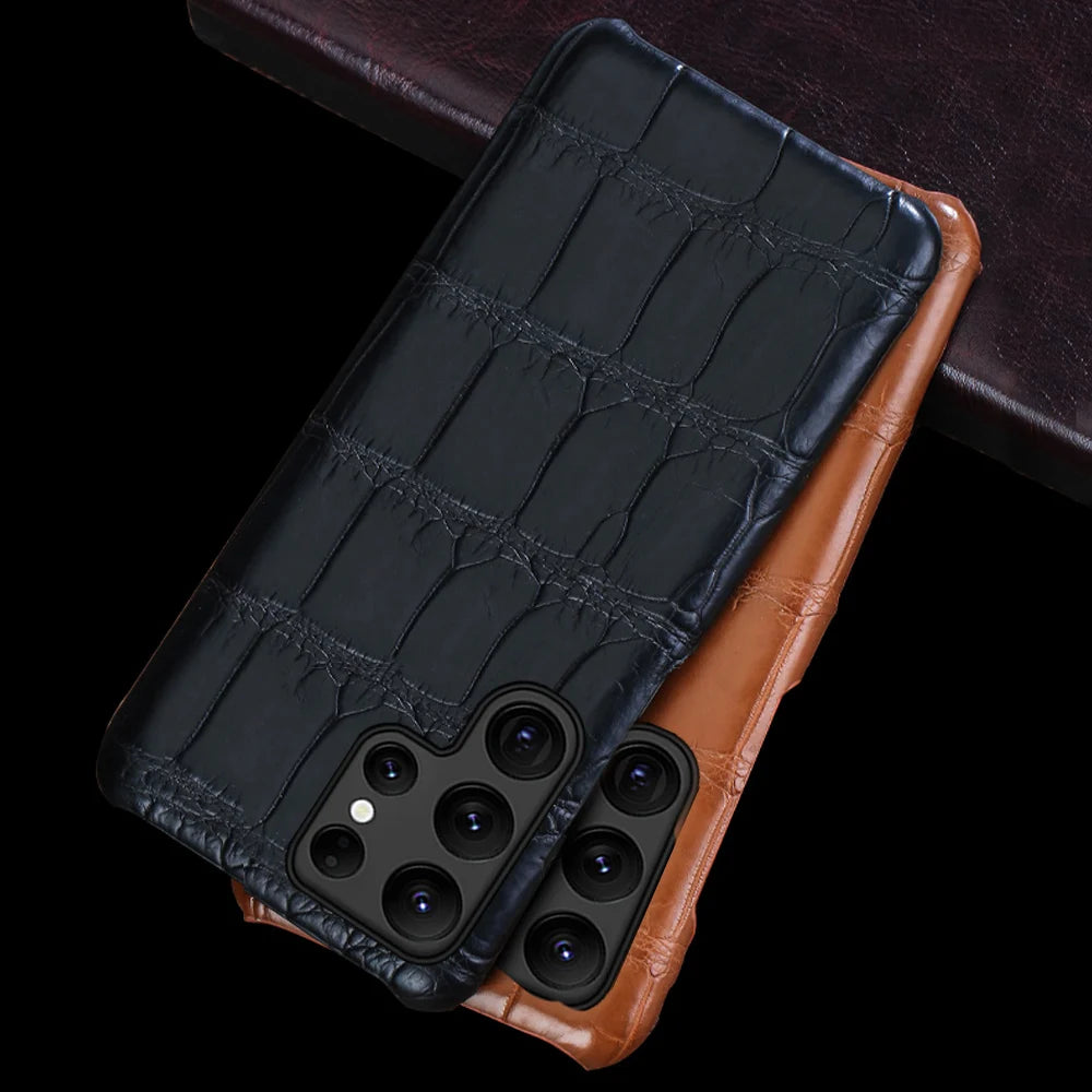 Samsung Galaxy S25 Ultra Leather Case - Slim Protective Cover Tidesmit