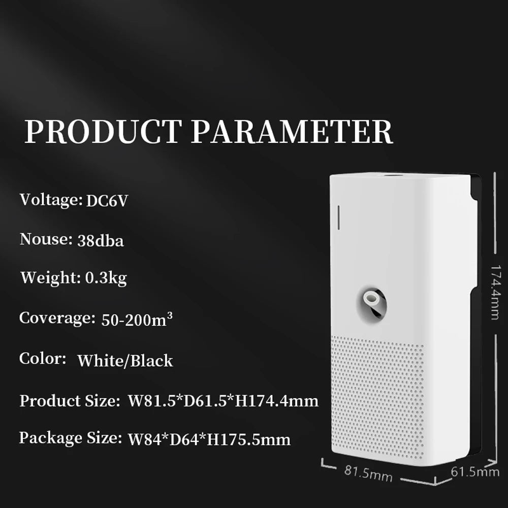 Waterless Essential Oil Fragrance Diffuser For Elevator Toilet Hotel Wall-mounted Automatic Aromatherapy Diffuser Aroma Diffuser