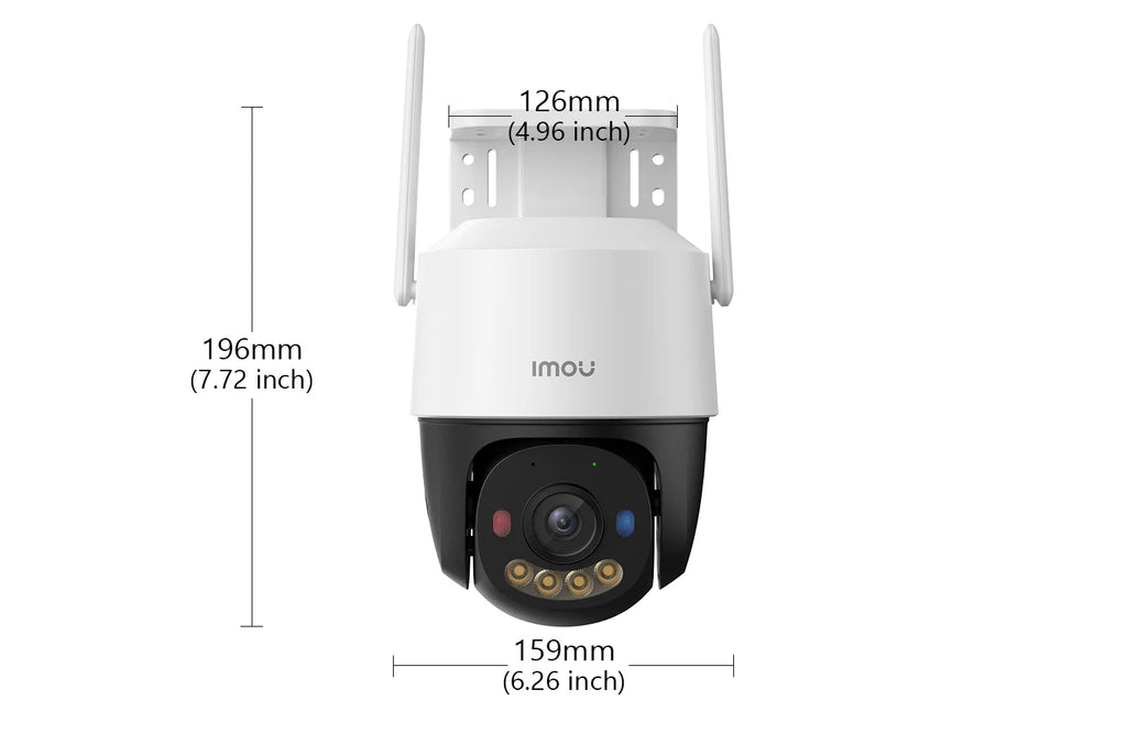 IMOU Cruiser SC 3MP WiFi Camera Red-Blue Warning Lights Outdoor Security Camera Full-Color Night Vision AI Human Detection IP66