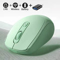 Dual Mode Wireless Mouse Bluetooth-Compatible 2.4G Wireless Mouse Computer Mice for Windows 7/8/10 Mac iOS Android Laptop Tablet
