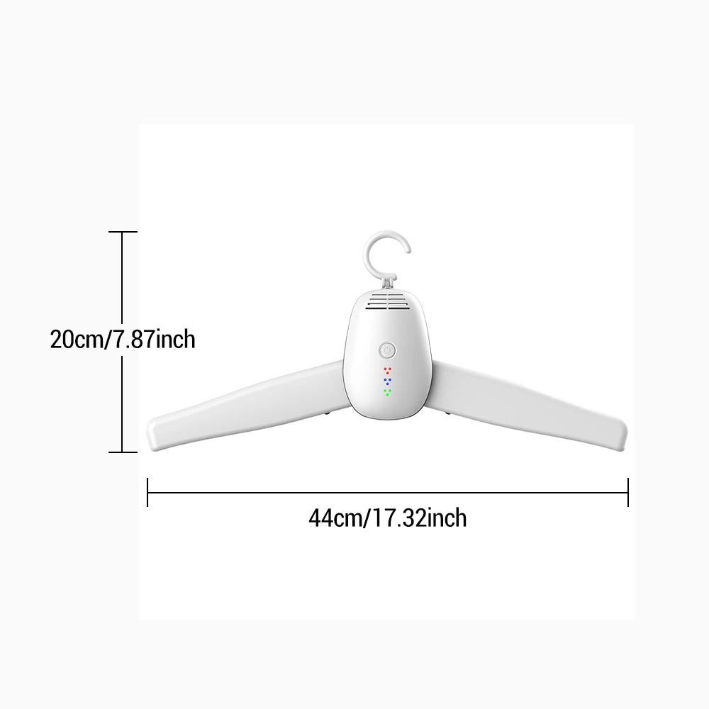 Tidesmit portable foldable electric clothes dryer with UV sterilization for travel and compact laundry drying
