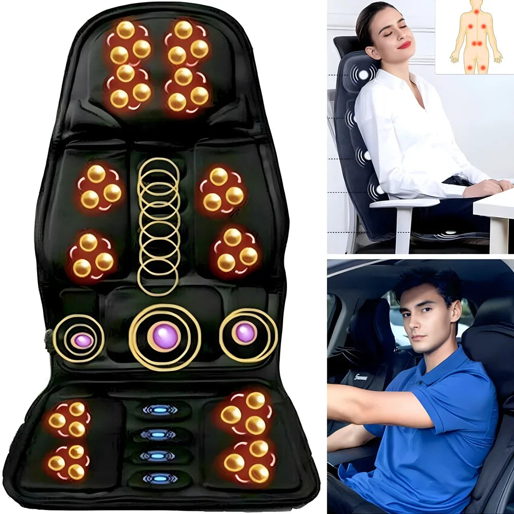 Portable Electric Back Massager with Heat Therapy for Muscle Relief Massage Chairs Tidesmit