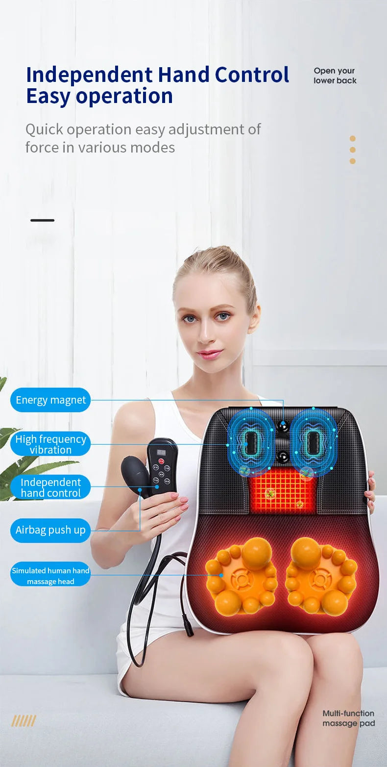 Electric Neck Massager with Heat Therapy & Vibration | Tidesmit Relaxation Treatment Tidesmit