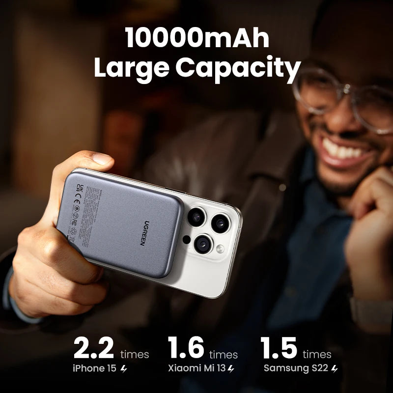 10000mAh Magnetic Power Bank 30W PD Fast Charger for iPhone Tidesmit