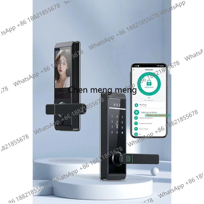 Camera Palm Vein Smart Fingerprint Lock  3D Face Recognition Fingerprint Password Smart Door Lock