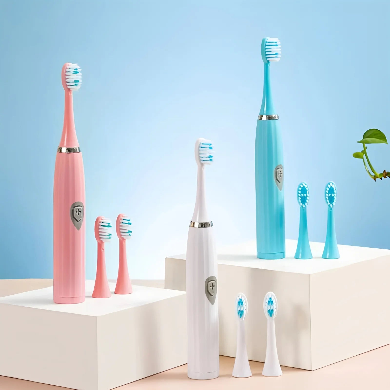 2026Electric Toothbrush Adult Automatic Couples Set, Suitable For Home Or Travel Use, Random Brush Head Colors