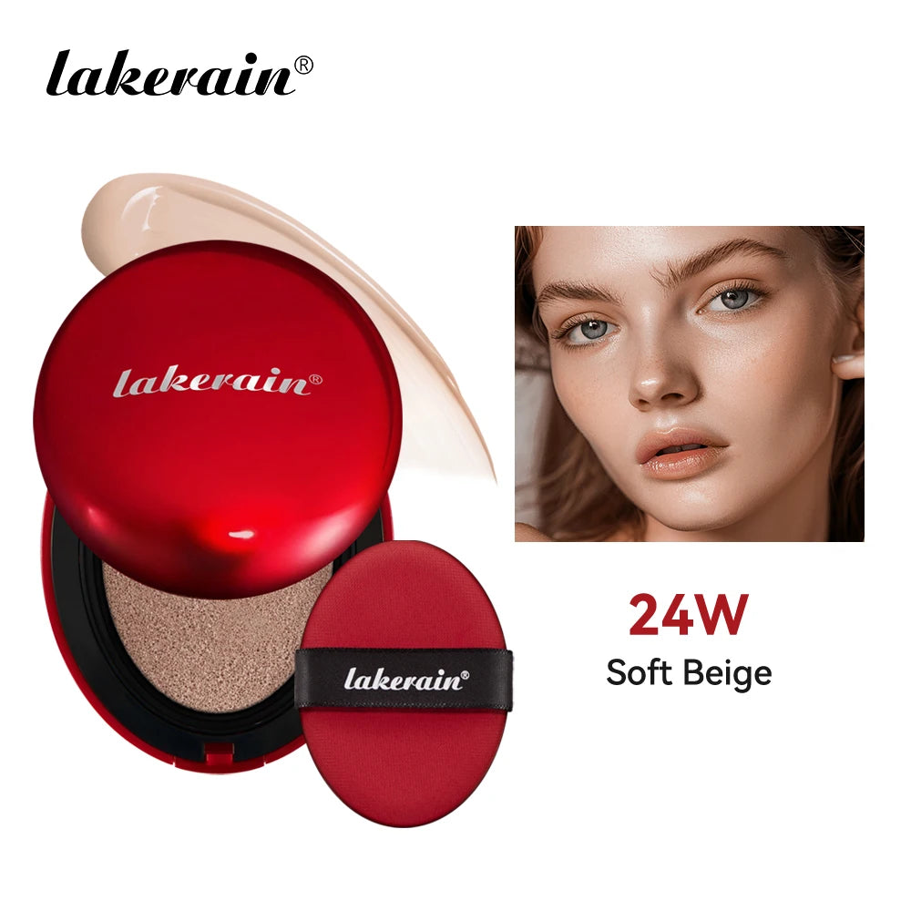 Tidesmit Lakerain waterproof sunscreen cushion foundation featuring long-lasting full coverage and semi-matte finish