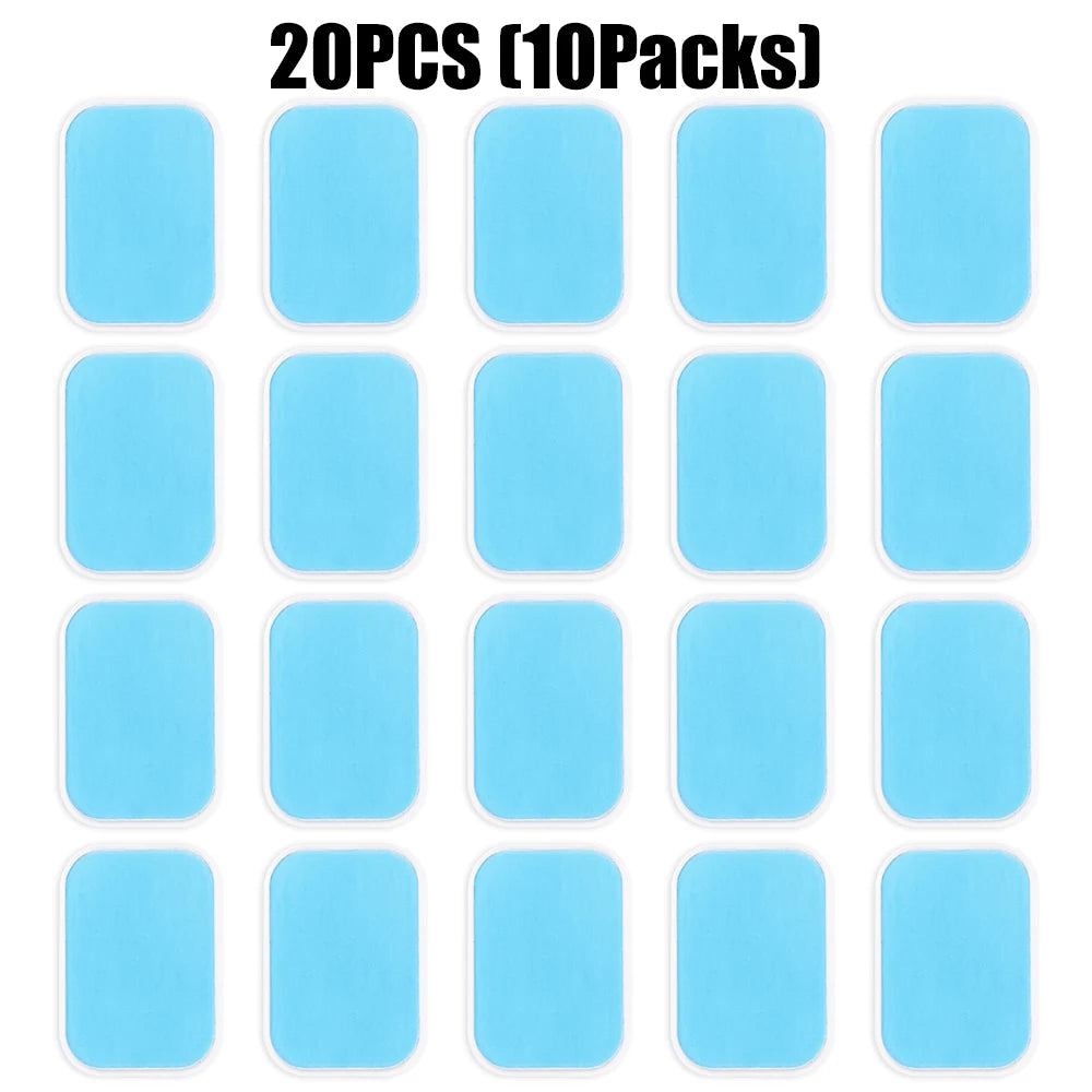 EMS Neck Massager Replacement Gel Pads - Conductive Adhesive Set Body Shaping Massage Equipment 20PCS Tidesmit