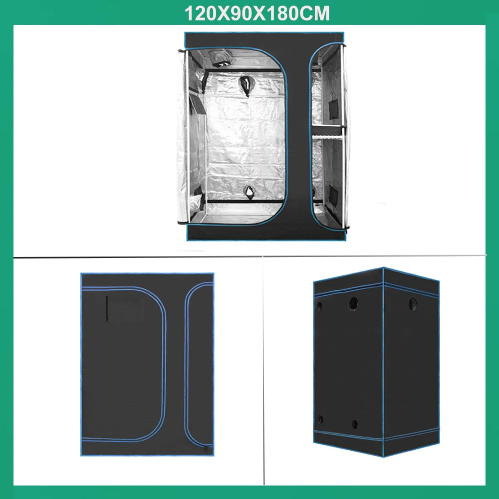 BEYLSION New Growbox Complete Set Air Tent Grow With Dimmable LED Grow Lamps Centrifugal Fans Activated Carbon Air Filter Set