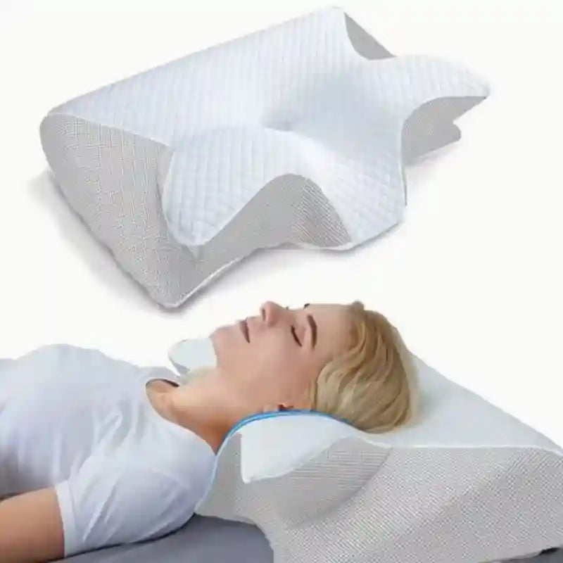 Butterfly Memory Foam Neck Pillow for Targeted Cervical Pain Relief Massage Cushion Tidesmit