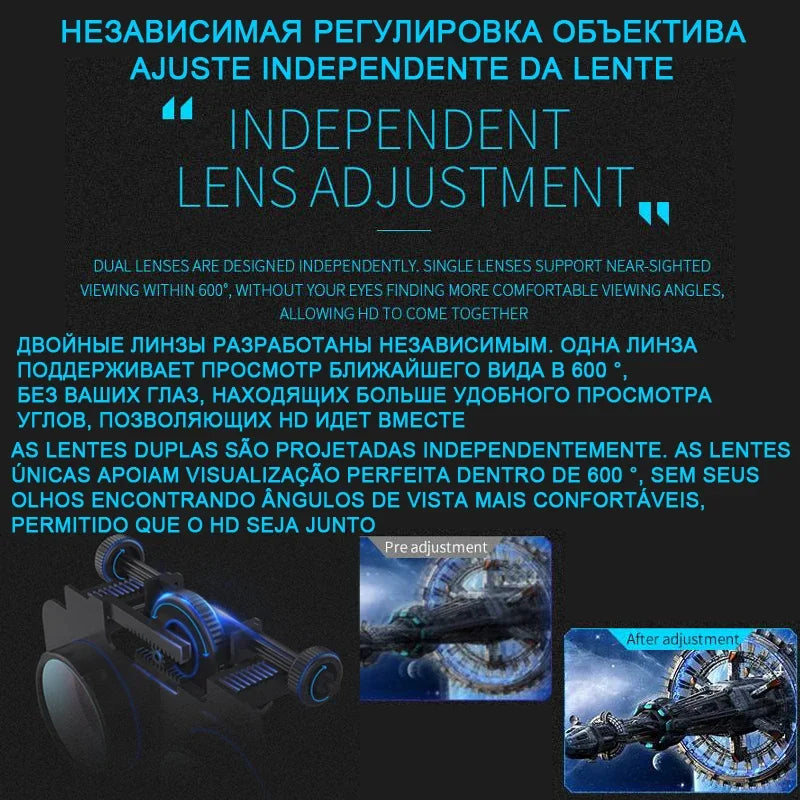 VR Headset for Smartphones - Lightweight 3D Virtual Reality Glasses Tidesmit