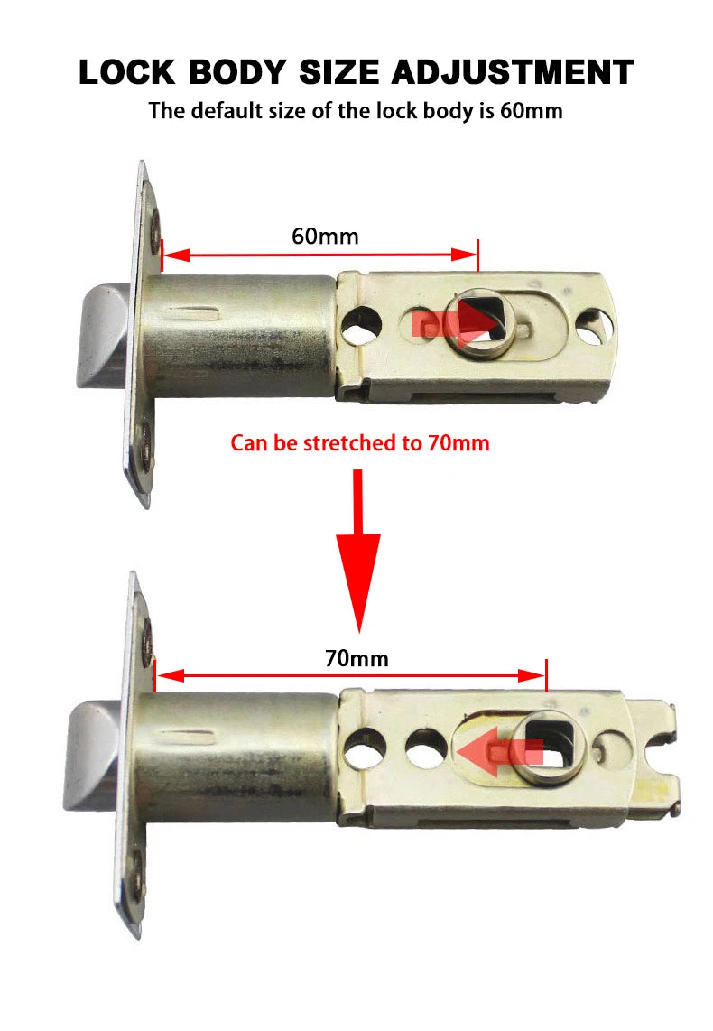 Smart Fingerprint Door Lock with Tuya Bluetooth App Access - Tidesmit Tidesmit